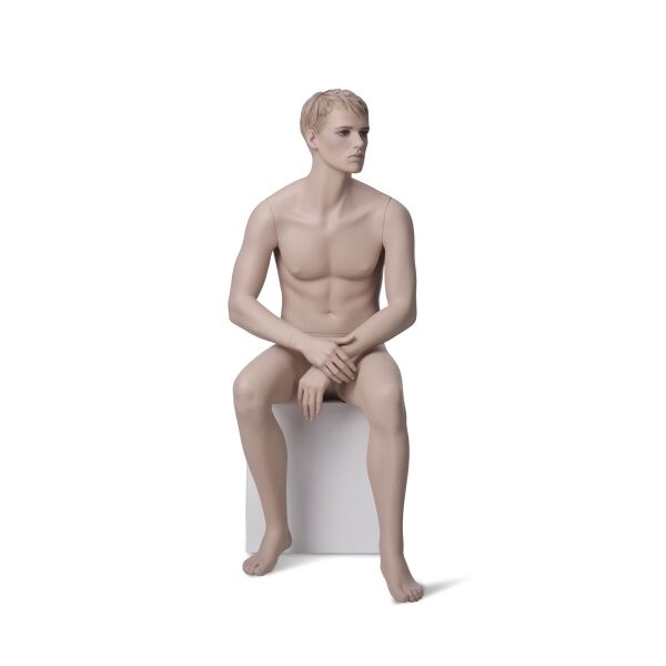 Mannequin MARVIN 6 skin-colored sculpted hair