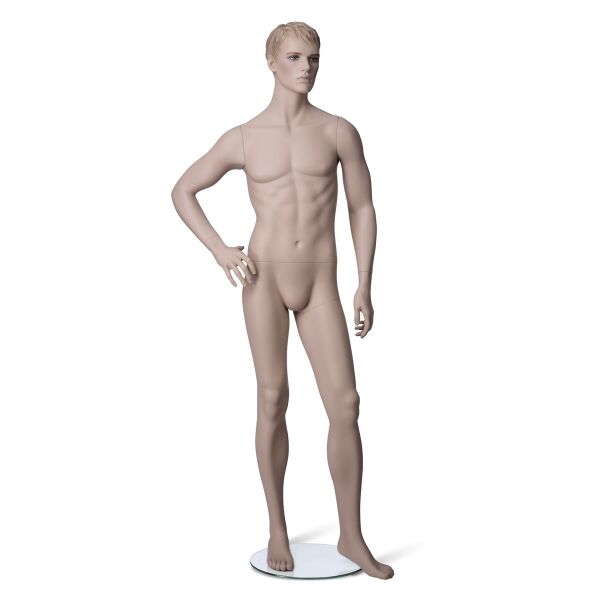 Mannequin MARVIN 4 skin-colored sculpted hair