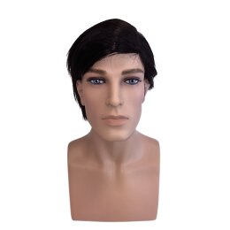 FASHION HAIR Herren-Perücke HUGO schwarz