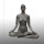 Miet-Damenfigur SPORT, Yoga graphitgrau