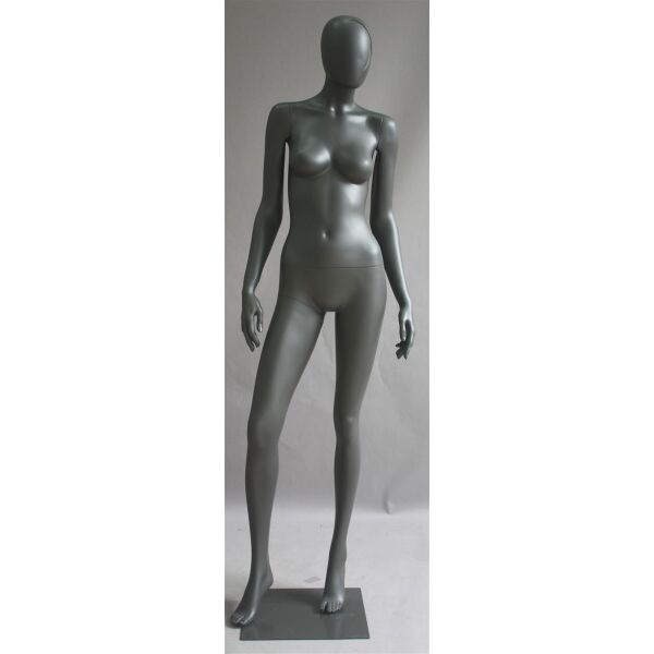 ALIX abstrakte Damenfigur Pos. 12, Raw-Lackierung inkl. Metallstandplatte mit Fuß- und Wadendorn