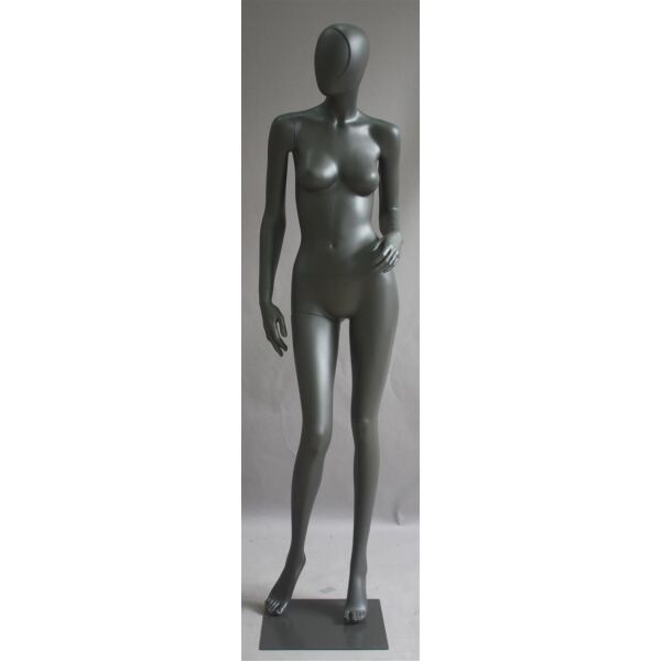 ALIX abstrakte Damenfigur Pos. 14, Raw-Lackierung inkl. Metallstandplatte mit Fuß- und Wadendorn
