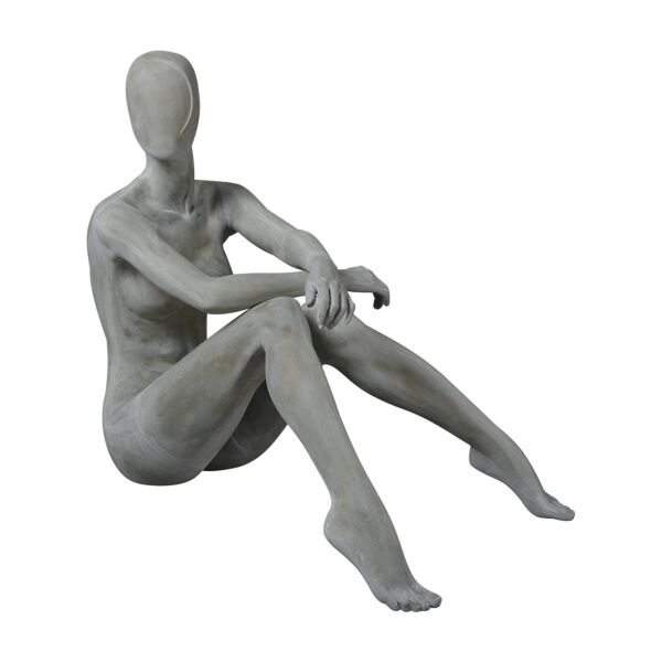 ALIX abstrakte Damenfigur Pos. 18, Raw-Lackierung, sitzend