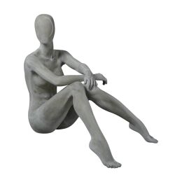 ALIX abstrakte Damenfigur Pos. 18, Raw-Lackierung, sitzend