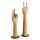 FLEXI female hand display on stand, h36cm, movable articulated hand D75