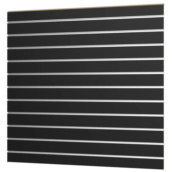 SFG 120x120cm Lamellenwand 18mm dick, Schwarz inkl. Aluprofile