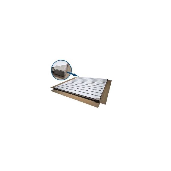 Slatwall 120x120cm black, incl. aluminium inserts