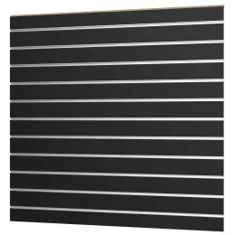 SFG 120x120cm Lamellenwand 18mm dick, Schwarz inkl. Aluprofile
