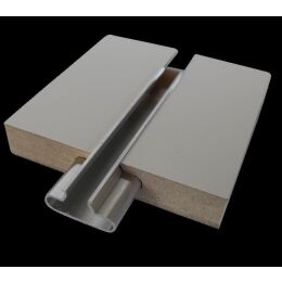 SFG 120x120cm Lamellenwand 18mm dick, Schwarz inkl. Aluprofile