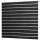 SFG 120x120cm Lamellenwand 18mm dick, Schwarz inkl. Aluprofile