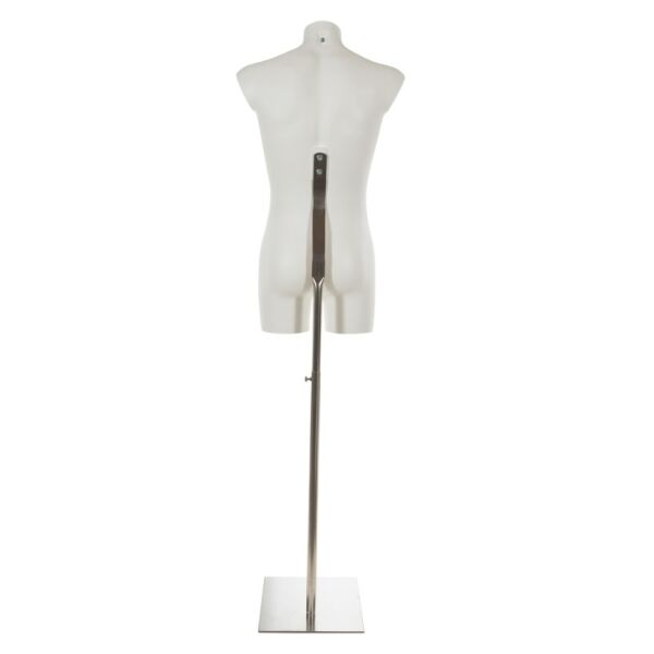 BASE 02 Torso-Rückenständer Edelstahl