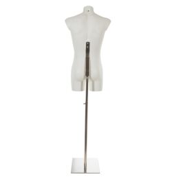 BASE 02 Torso-Rückenständer Edelstahl