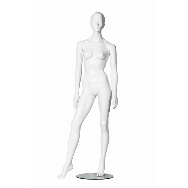 NATALIE Pos. 1 skulpturierte Damenfigur inkl. Glasbodenplatte mit Fußdorn