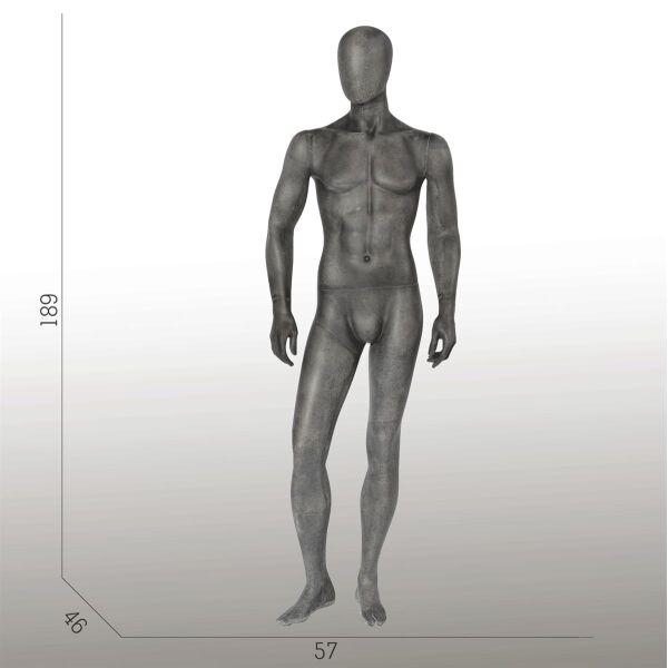 ELEMENTS PM05 Herrenfigur halbtransparente Glasfaser-Optik
