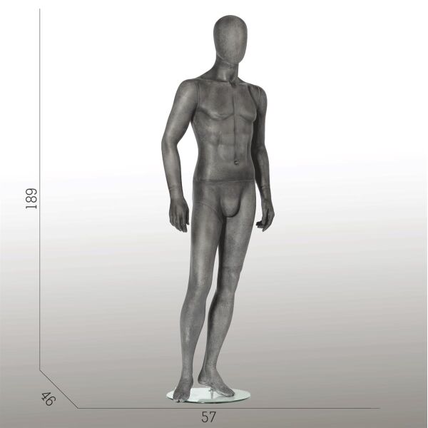 ELEMENTS PM05 Herrenfigur halbtransparente Glasfaser-Optik