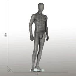 ELEMENTS PM05 Herrenfigur halbtransparente Glasfaser-Optik