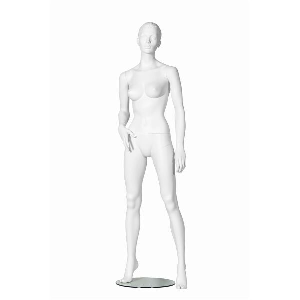 NATALIE Pos. 4 skulpturierte Damenfigur inkl. Glasbodenplatte mit Fußdorn