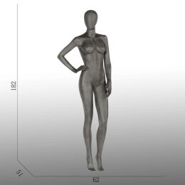 ELEMENTS PF02 Damenfigur halbtransparente Glasfaser-Optik