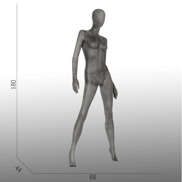 ELEMENTS PF01 Damenfigur halbtransparente Glasfer-Optik