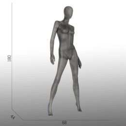ELEMENTS PF01 Damenfigur halbtransparente Glasfer-Optik
