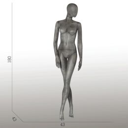 ELEMENTS PF03 Damenfigur halbtransparente Glasfer-Optik