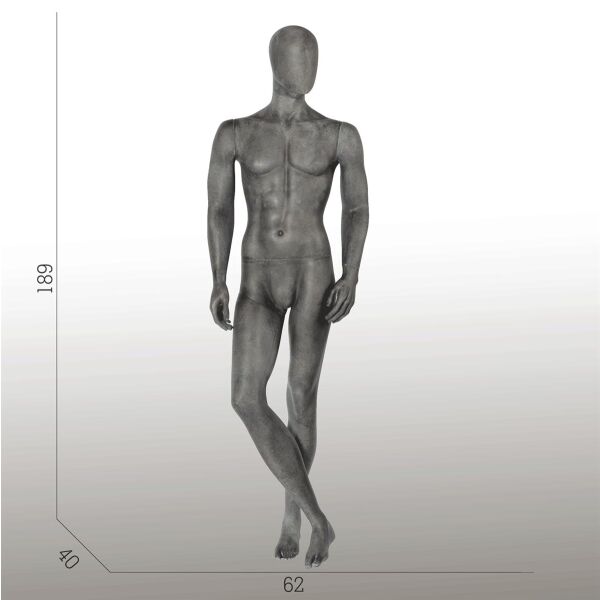 ELEMENTS PM01 Herrenfigur halbtransparente Glasfaser-Optik