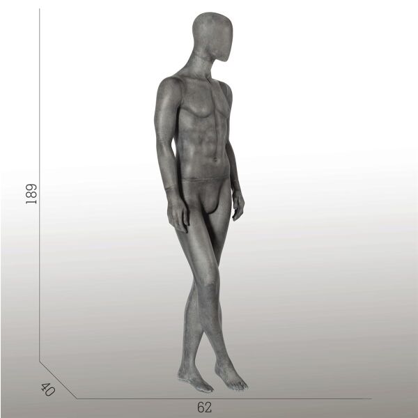 ELEMENTS PM01 Herrenfigur halbtransparente Glasfaser-Optik