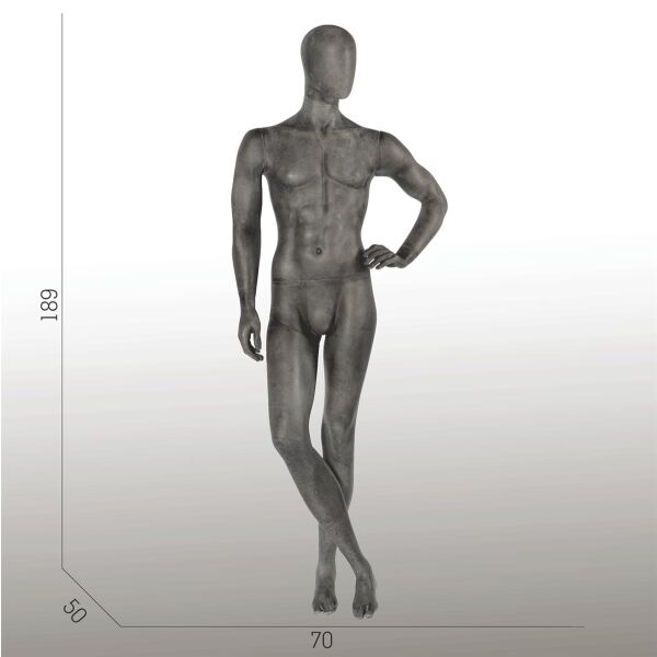 ELEMENTS PM02 Herrenfigur halbtransparente Glasfaser-Optik