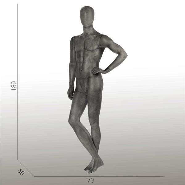 ELEMENTS PM02 Herrenfigur halbtransparente Glasfaser-Optik
