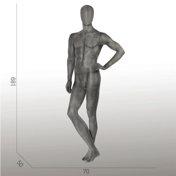 ELEMENTS PM02 Herrenfigur halbtransparente Glasfaser-Optik
