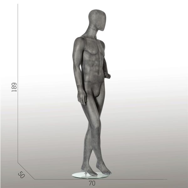 ELEMENTS PM02 Herrenfigur halbtransparente Glasfaser-Optik