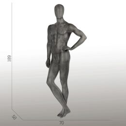 ELEMENTS PM02 Herrenfigur halbtransparente Glasfaser-Optik