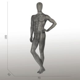 ELEMENTS PM02 Herrenfigur halbtransparente Glasfaser-Optik