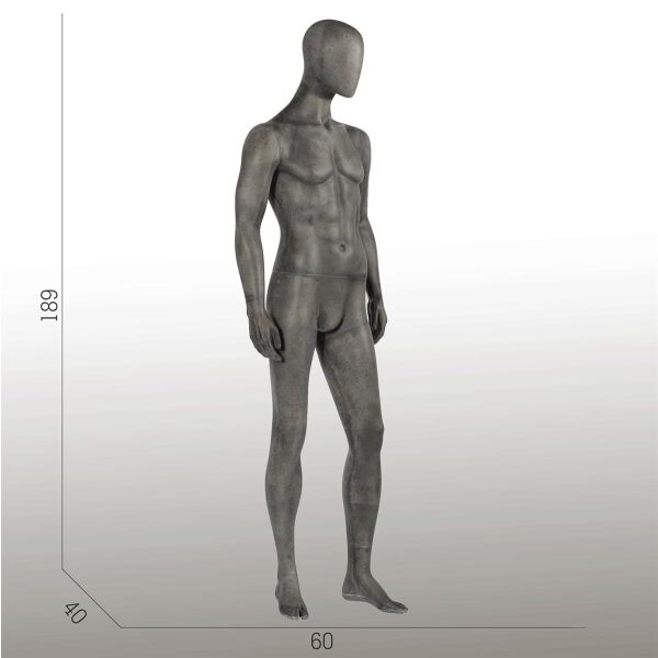 ELEMENTS PM03 Herrenfigur halbtransparente Glasfaser-Optik