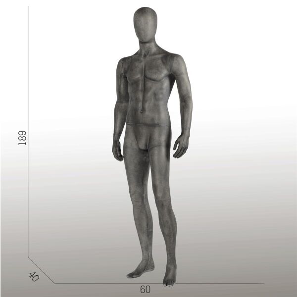 ELEMENTS PM03 Herrenfigur halbtransparente Glasfaser-Optik