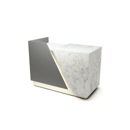 HI RETAIL Ladentheke NEWDESIGN, Counter, Kassentheke 144x74x108 cm