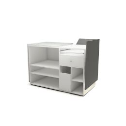 HI RETAIL Ladentheke NEWDESIGN, Counter, Kassentheke 144x74x108 cm