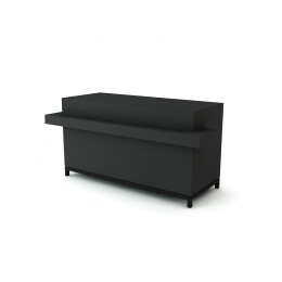 HI RETAIL Kassentheke BACK IN BLACK , Ladentheke, Counter 180x72x100 cm
