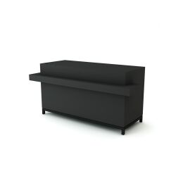 HI RETAIL Kassentheke NOVE , Ladentheke 210x87x100 cm mit Ablage
