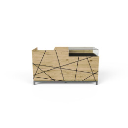 HI RETAIL Counter NOVA, Kassen- und Ladentheke 180x72x100 cm