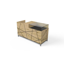 HI RETAIL Counter NOVA, Kassen- und Ladentheke 180x72x100 cm