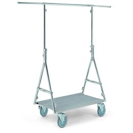 ELITE Reise-Kleiderständer, verstell- und rollbar, ST28410 grau