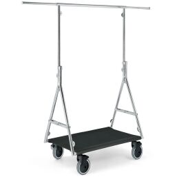 ELITE Reise-Kleiderständer, verstell- und rollbar, ST28411 schwarz