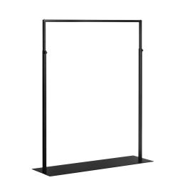 SQUARE Vierkant-Kleiderständer ST120LR, höhenverstellbar, Bodenplatte 120x35 cm