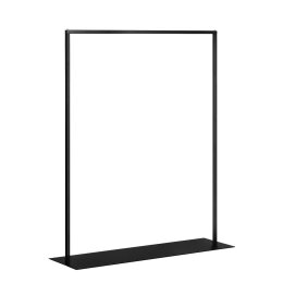 SQUARE Vierkant-Kleiderständer starr mit Boden, STL