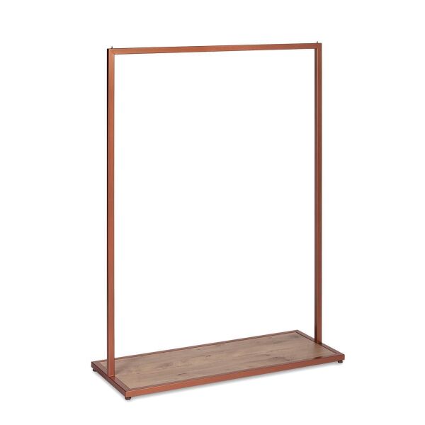 SQUARE Vierkant-Kleiderständer H153cm für Holzboden 100 cm ST100P