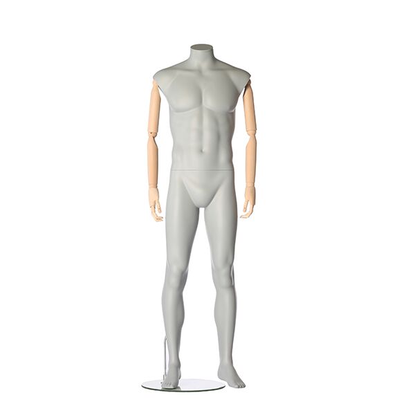 FLEX 700 graue Herrenfigur mit Holzarmen