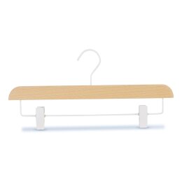 RAW BEECH Hosenbügel braun, Haken weiß, L36cm,...