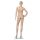 BASIC Damenfigur JESS hautfarbig mit Gesicht F1X inkl. Glasbodenplatte mit Wadendorn