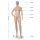 BASIC Damenfigur JESS hautfarbig mit Gesicht F1X inkl. Glasbodenplatte mit Wadendorn